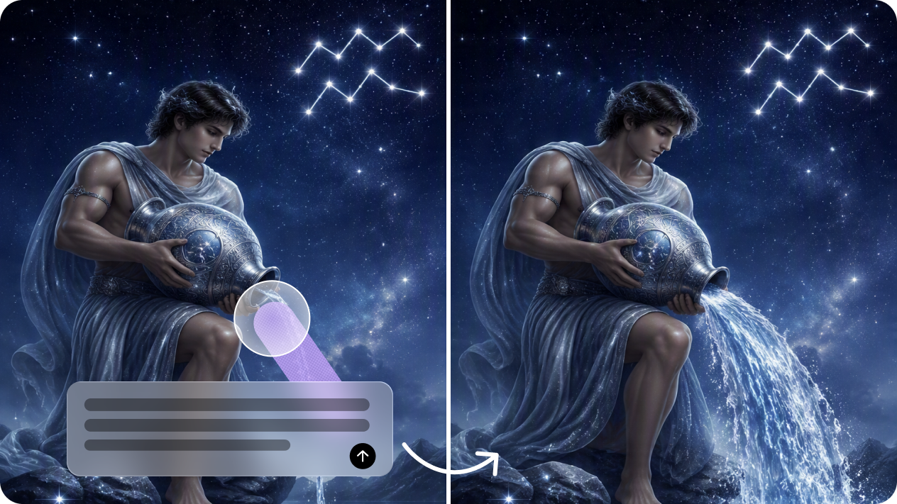 Edit zodiac images with layer and region control