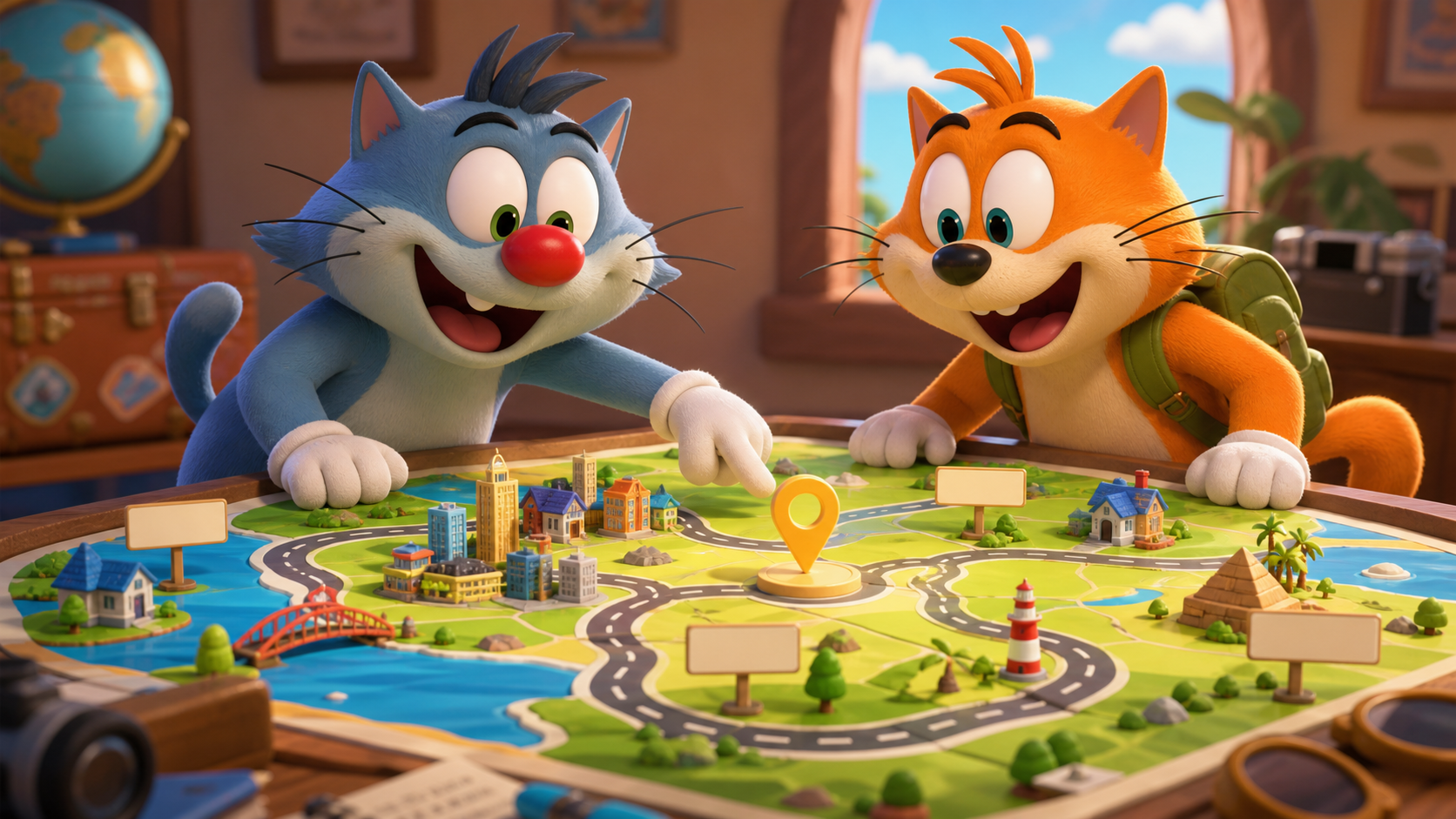 Oggy แจ็คชื่อเมือง AI วิดีโอพร้อมท์ผล 3
