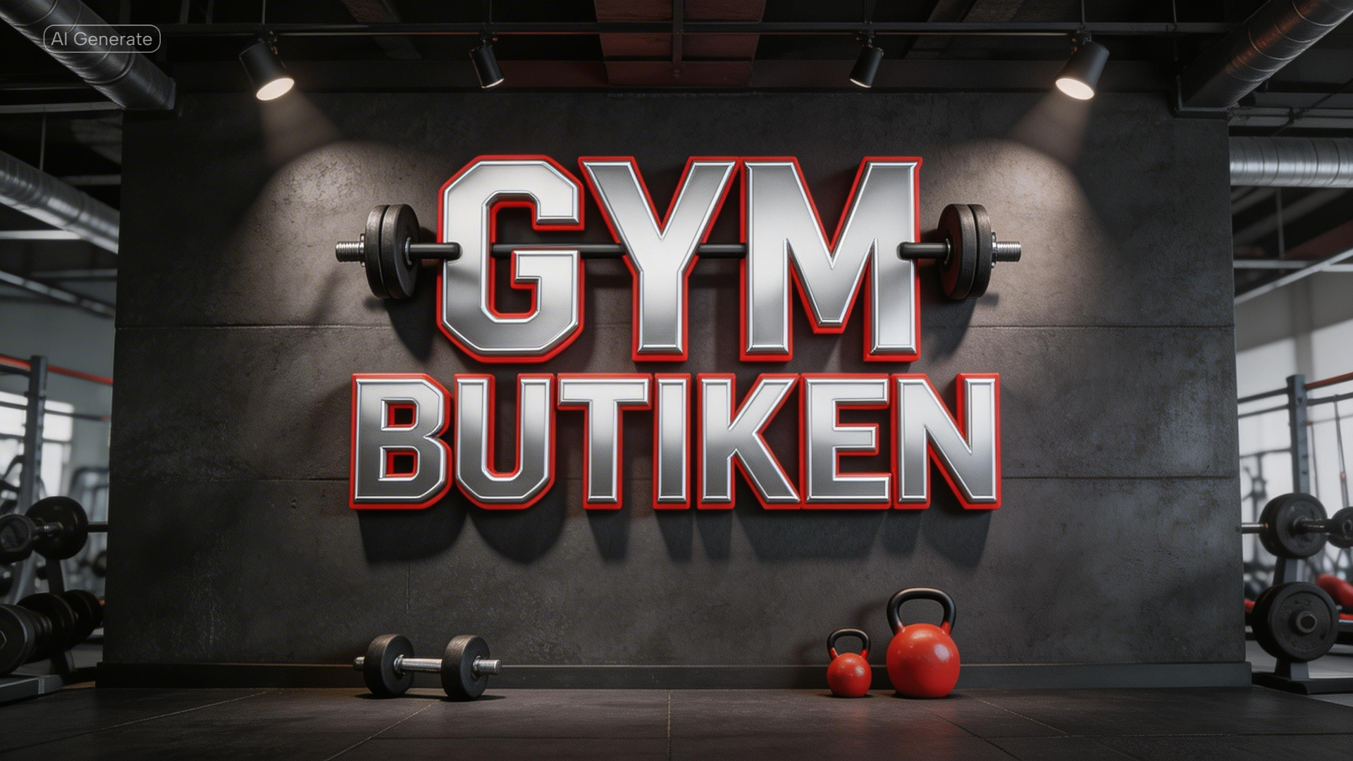 Gym butiken - best fitness logo design