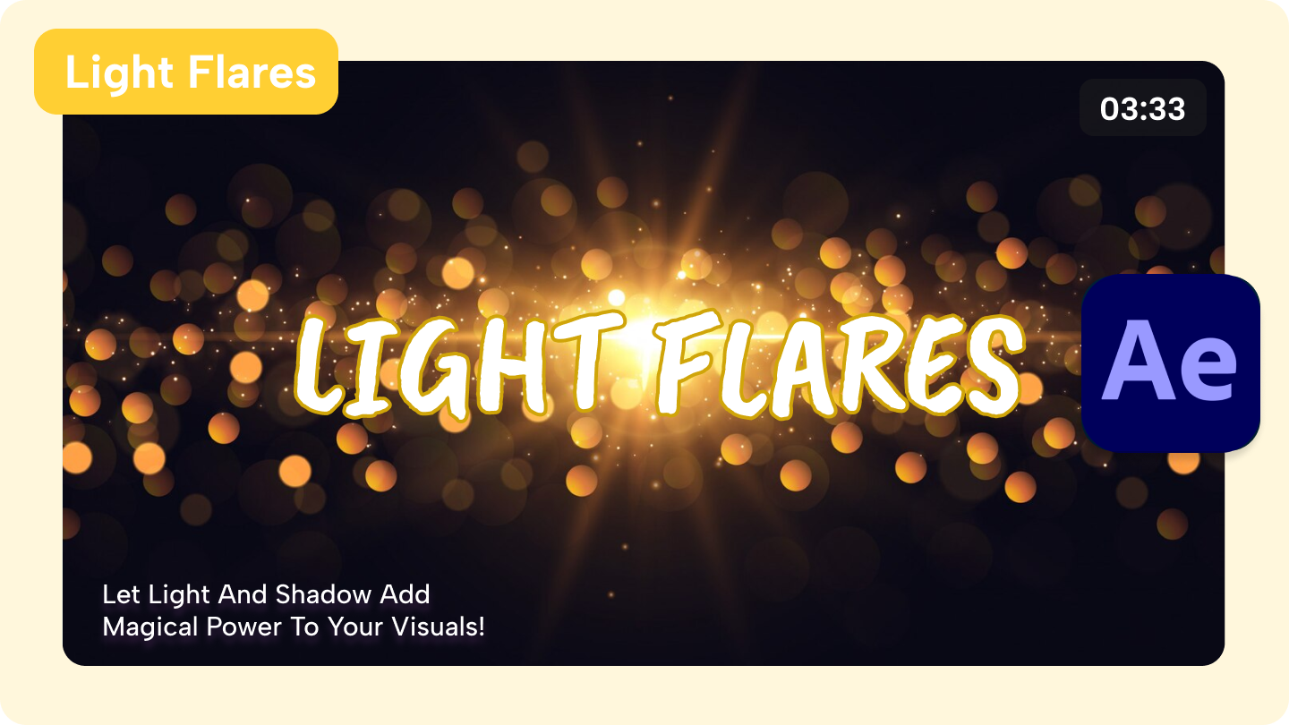 light flare after effects