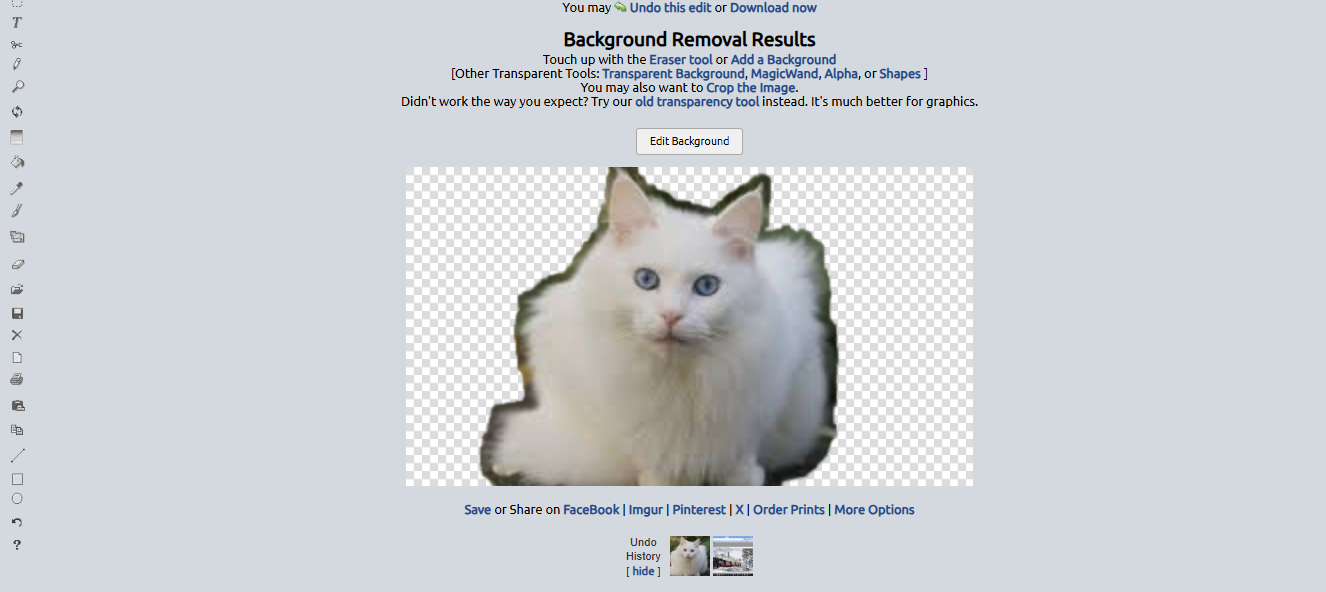 Downloading the edited image in LunaPic