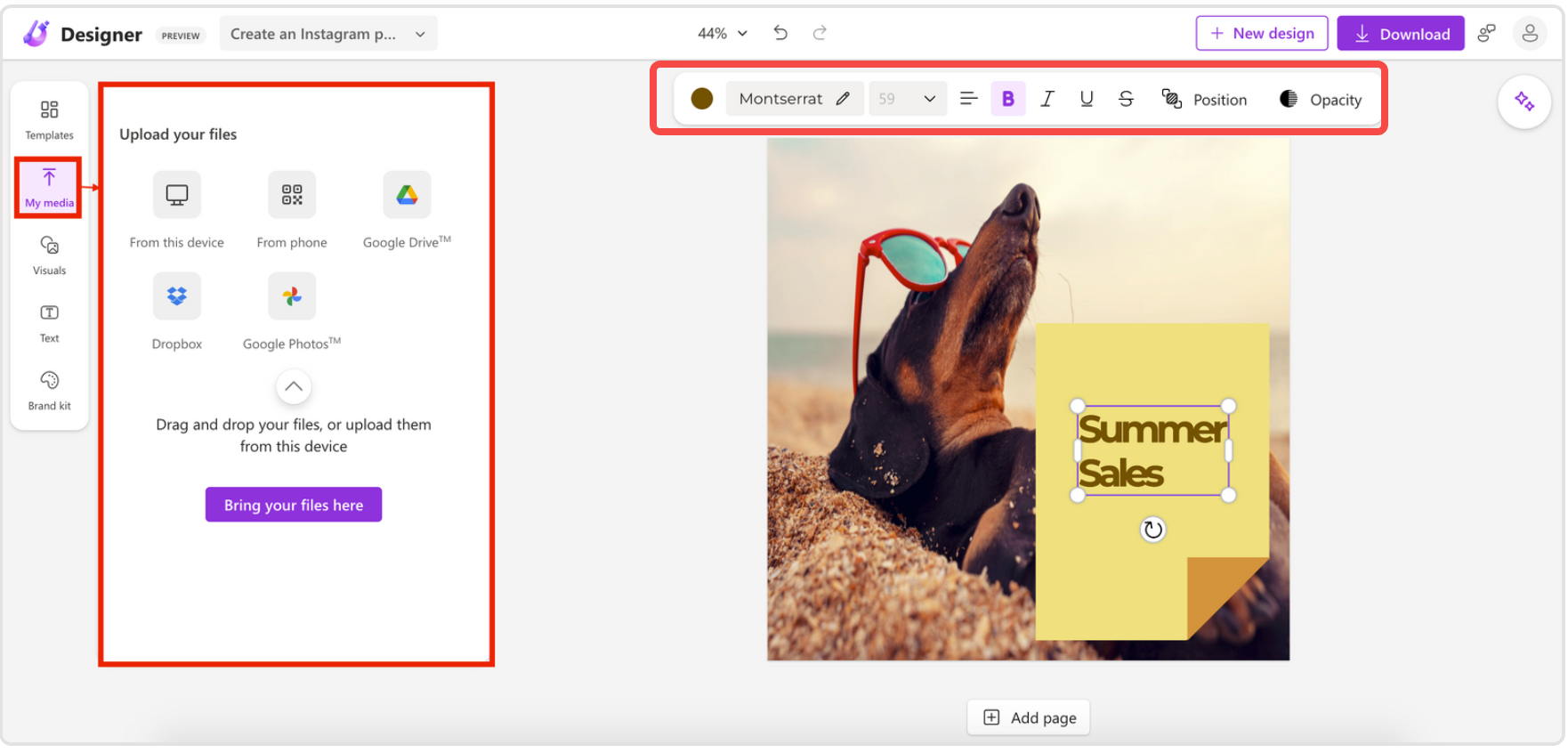 การสร้างภาพด้วย Microsoft Designer AI image generator
