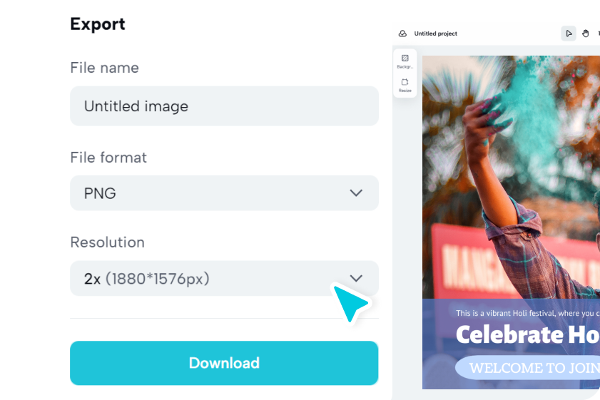 Personalize e baixe o convite
