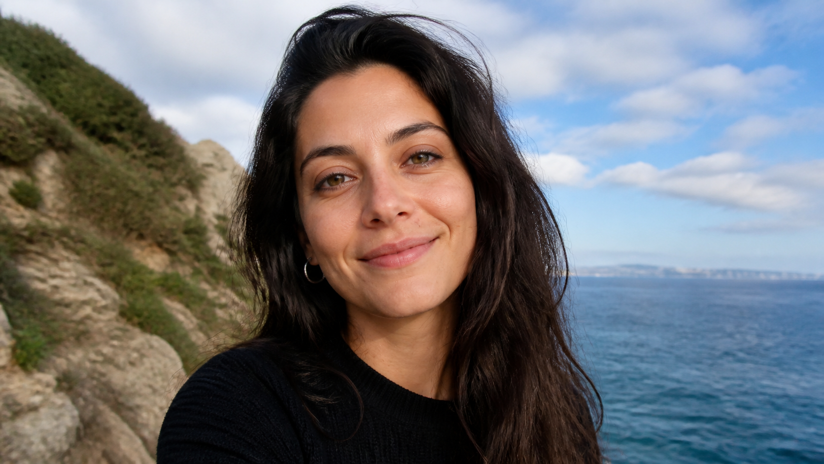 Mobile-style portrait example