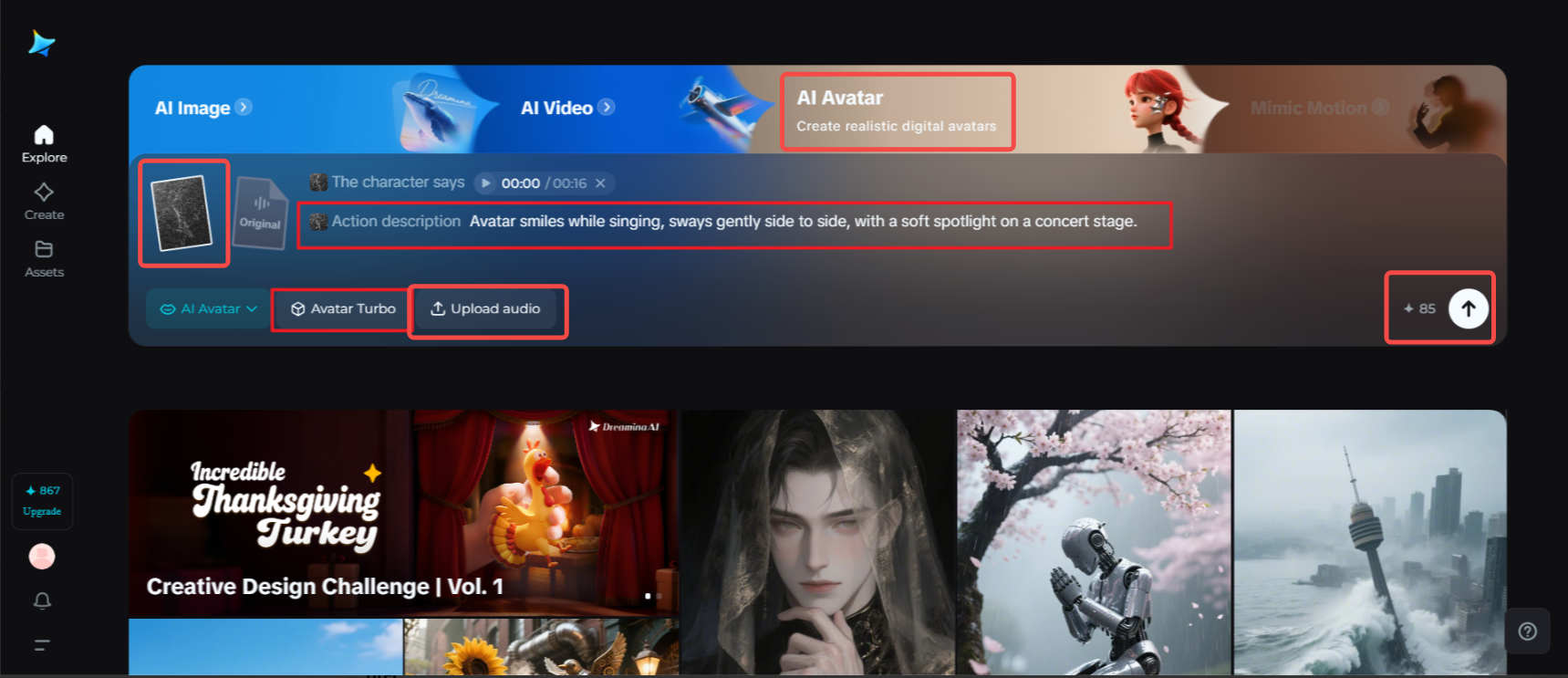 AI musikvideogenerator från ljud gratis