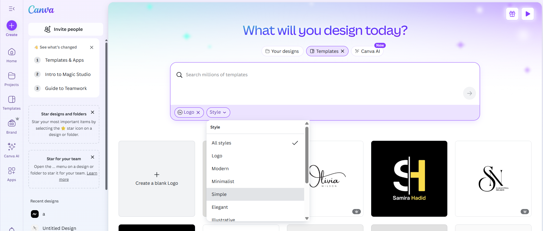 สร้างโลโก้พระปรมาภิไธยย่อที่ทันสมัยด้วย Canva
