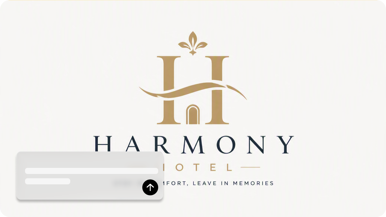 Crie logotipos de hotéis a partir de texto e imagens