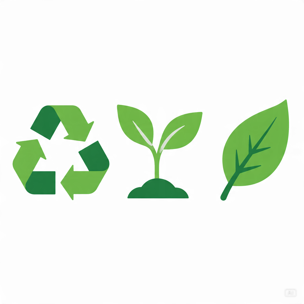 Green eco icon drawing prompt generated by Pippit
