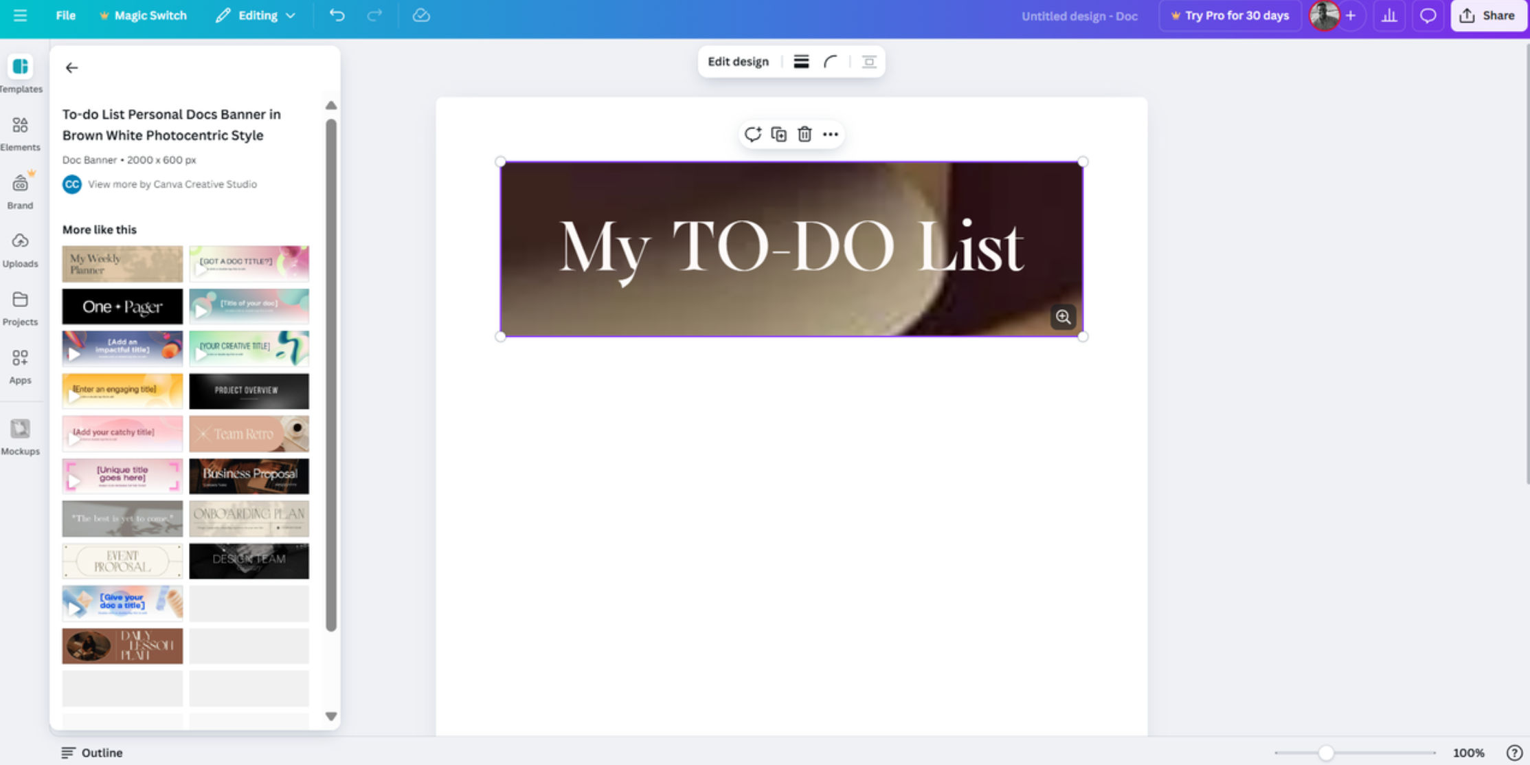 To do list creator