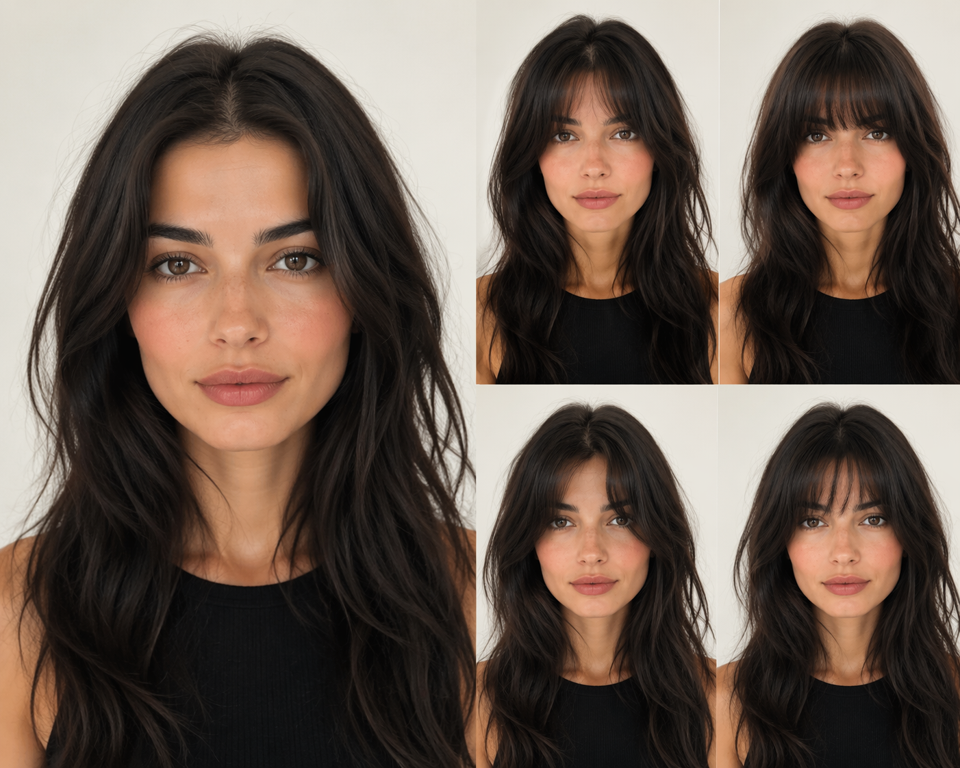 Dreamina virtual bangs try on 16:9 hero image
