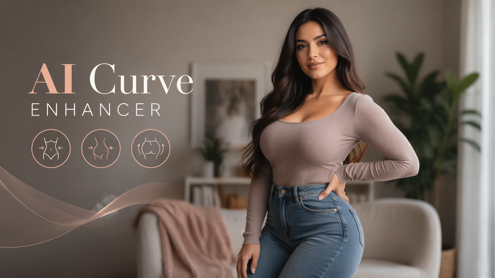 Dreamina AI Curve Enhancer prompt example 3: Lifestyle Curve Edit