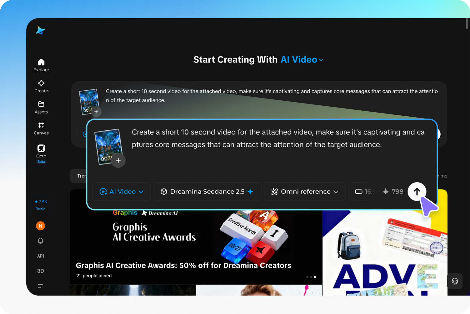 Notez les invites ou téléchargez votre longue vidéo