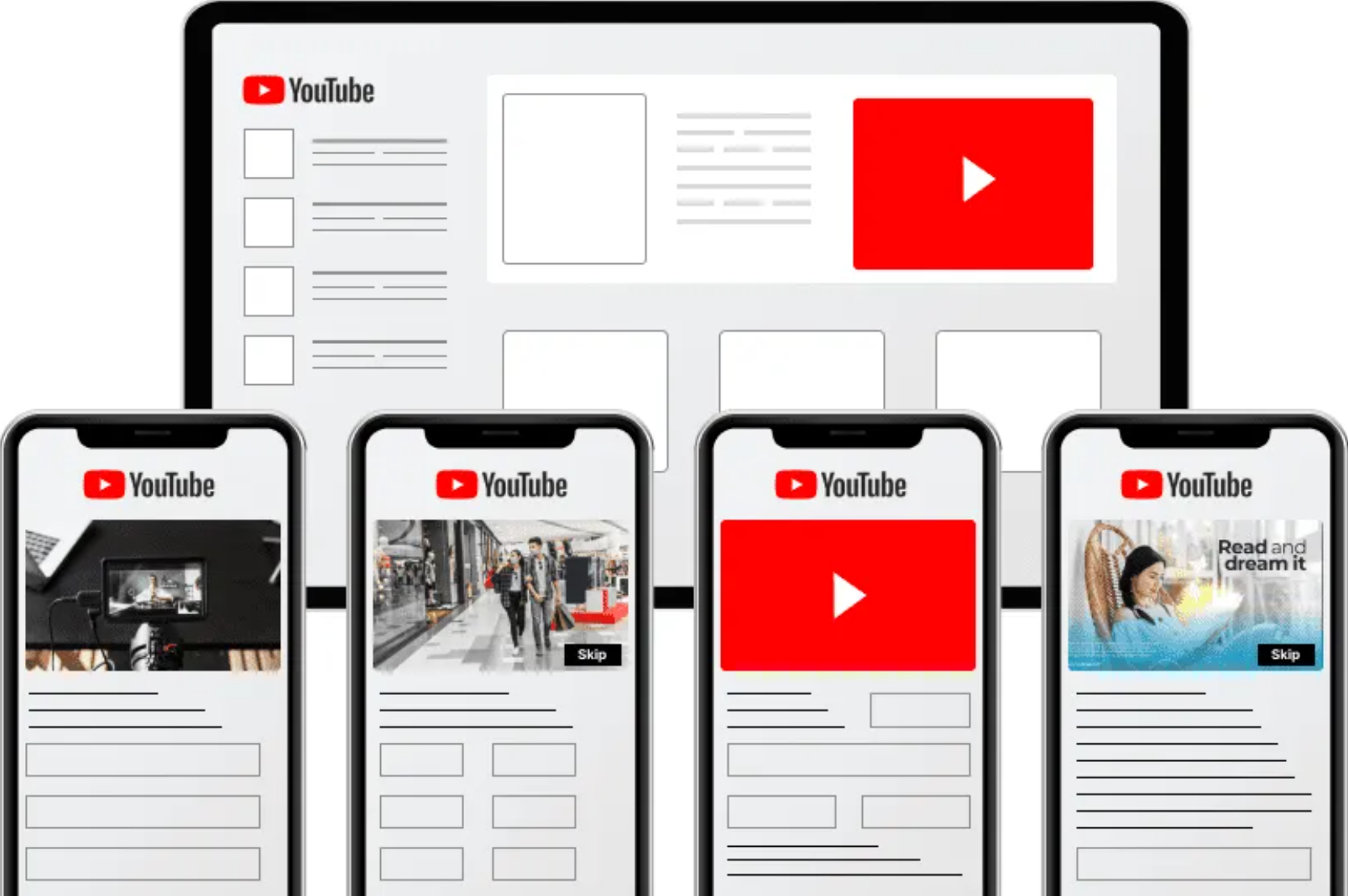 Pratinjau iklan YouTube Shorts di ponsel