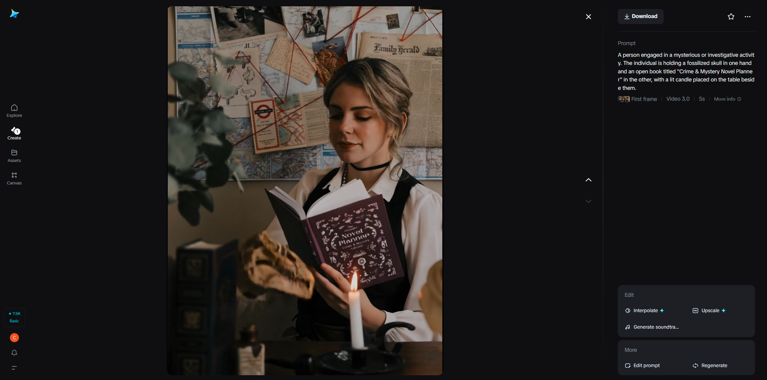 Image de vidéo d'histoire personnalisée