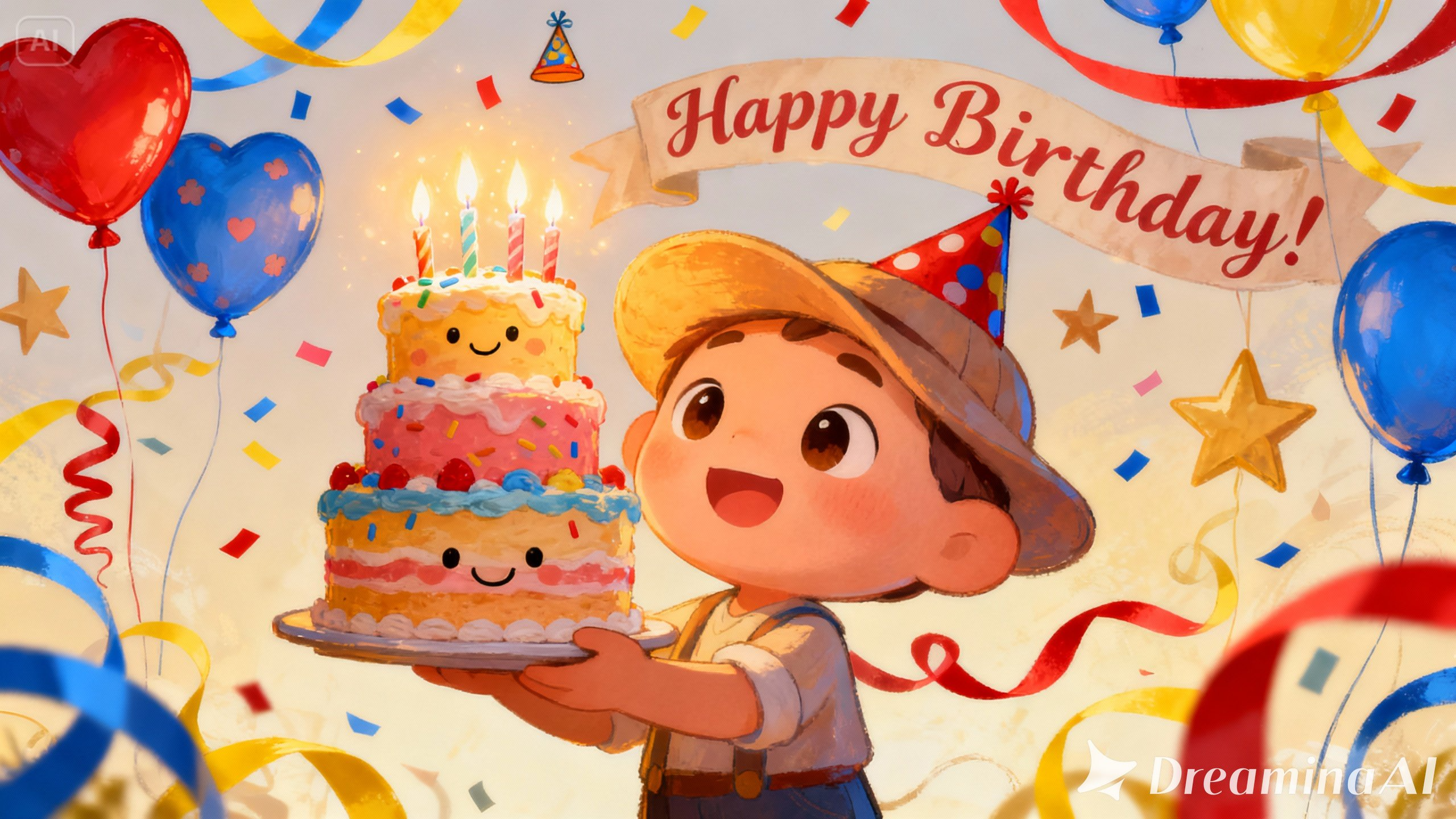 Anniversaire sur le thème de films ou de dessins animés