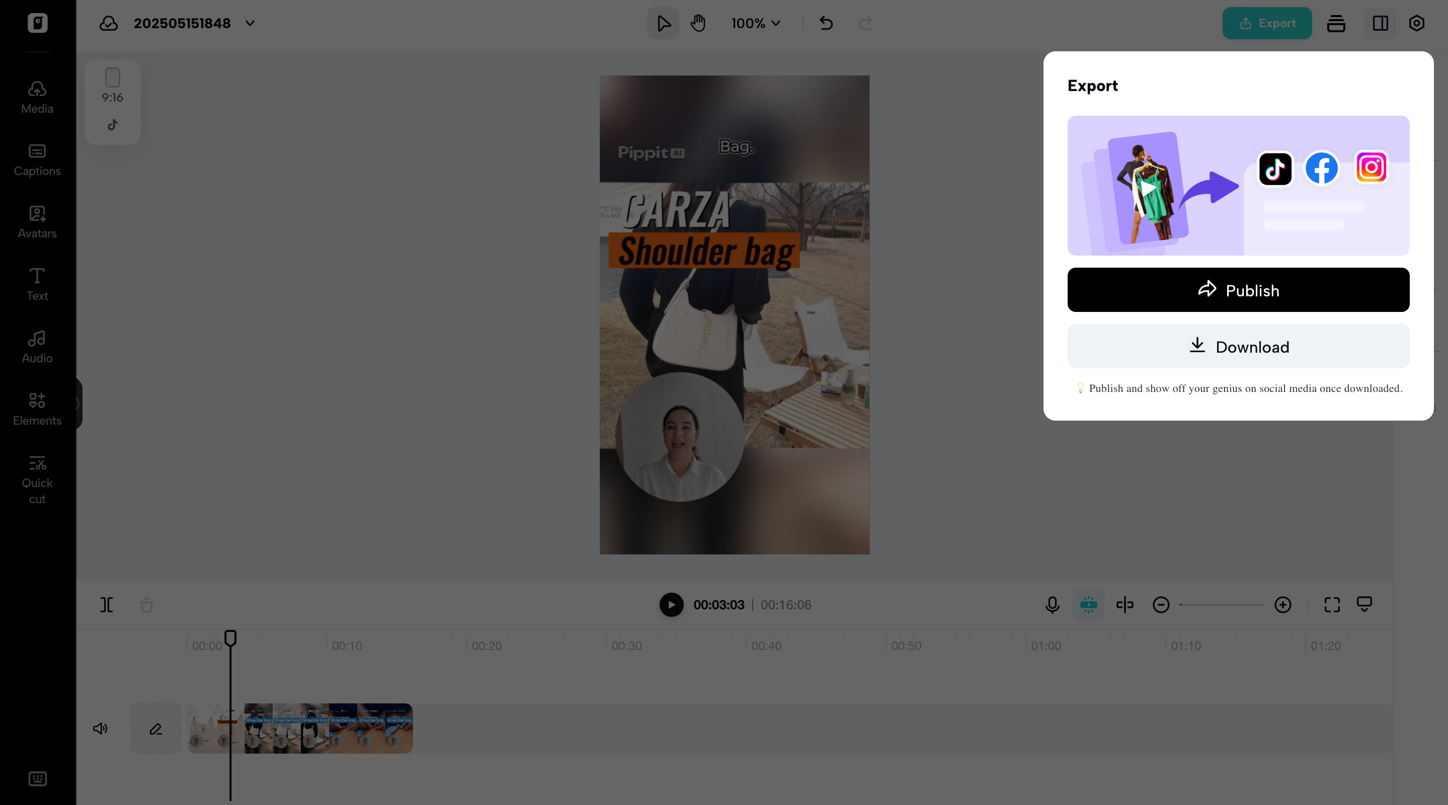 Export your video