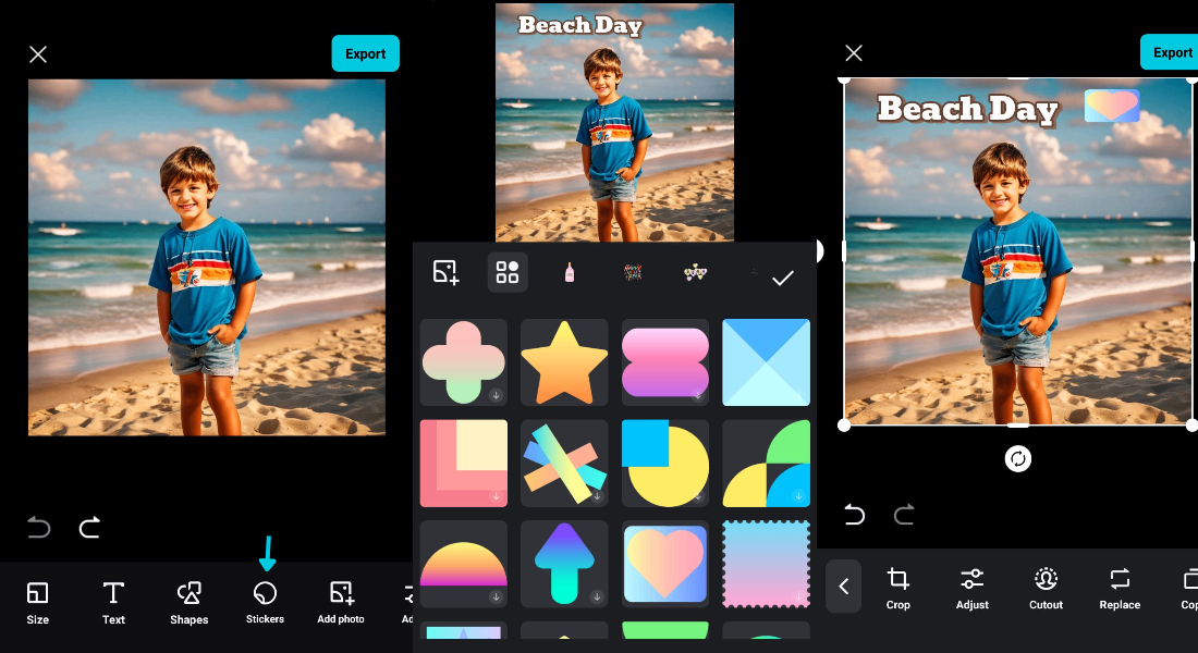 use stickers