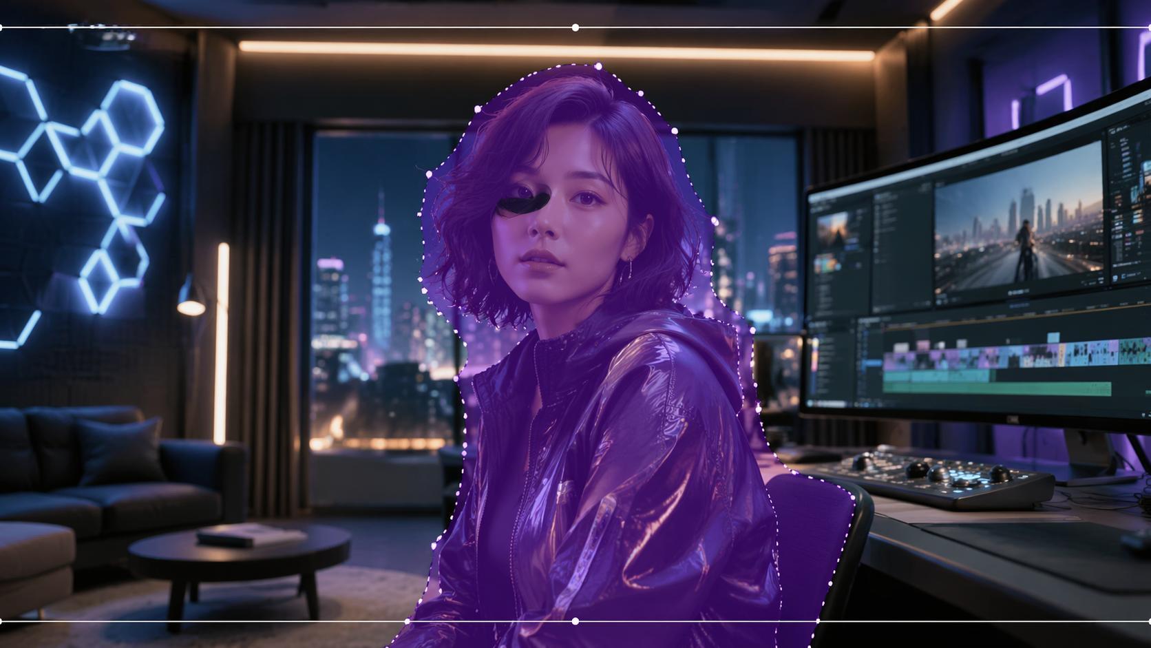 AI Video Partial Editing example 1