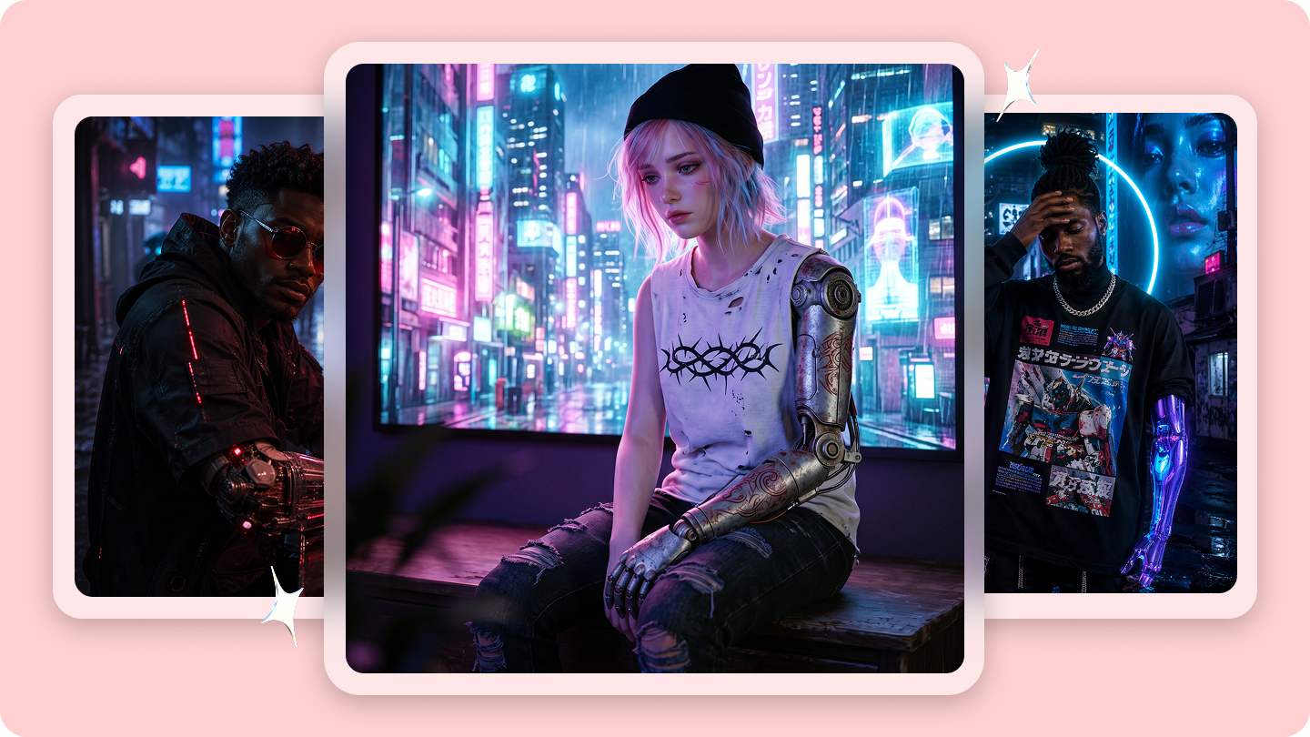 Cyberpunk Art Style: przewodnik i przykłady sztucznej inteligencji