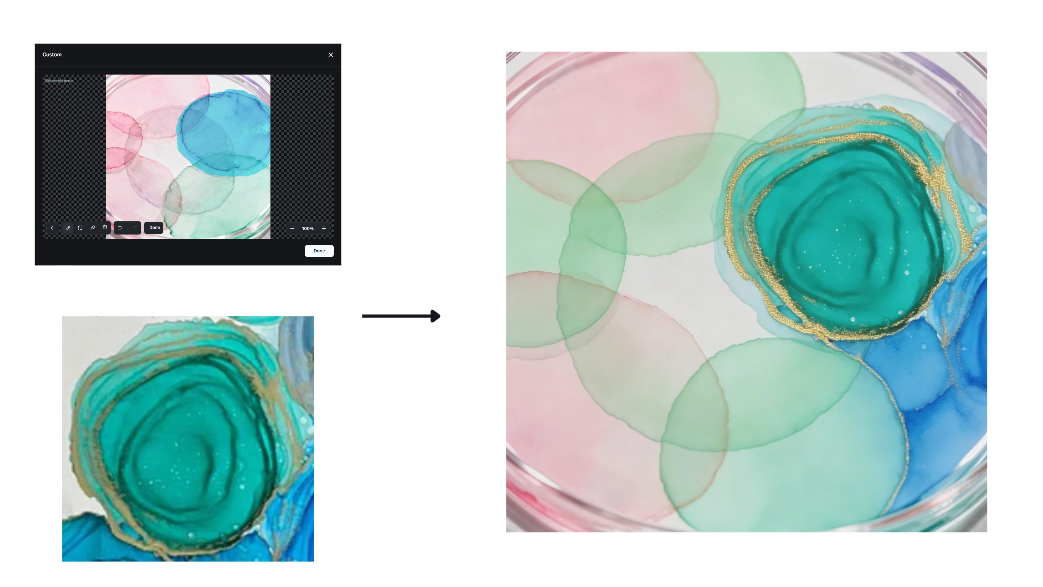Interactive editing feature in Dreamina