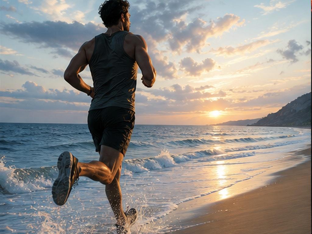 Kling AI Image to Video Alternative prompt example 2 - Ocean runner