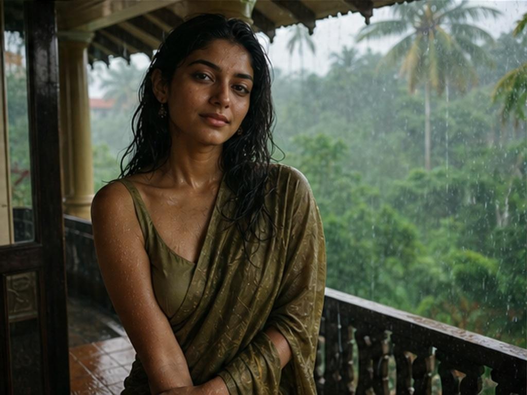 IPIT in Prompt prompt example 4 - Monsoon balcony scene