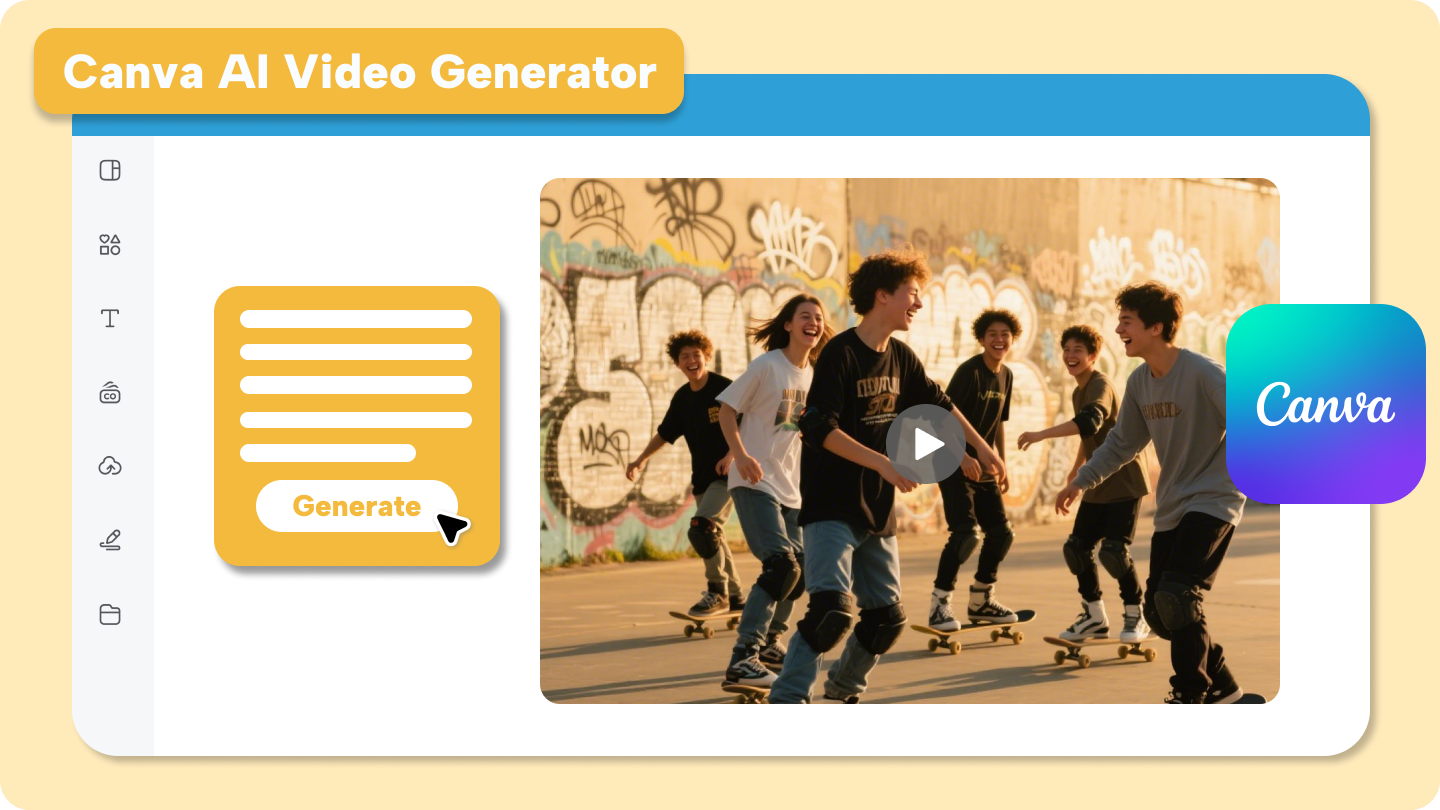 Penjana video Canva ai