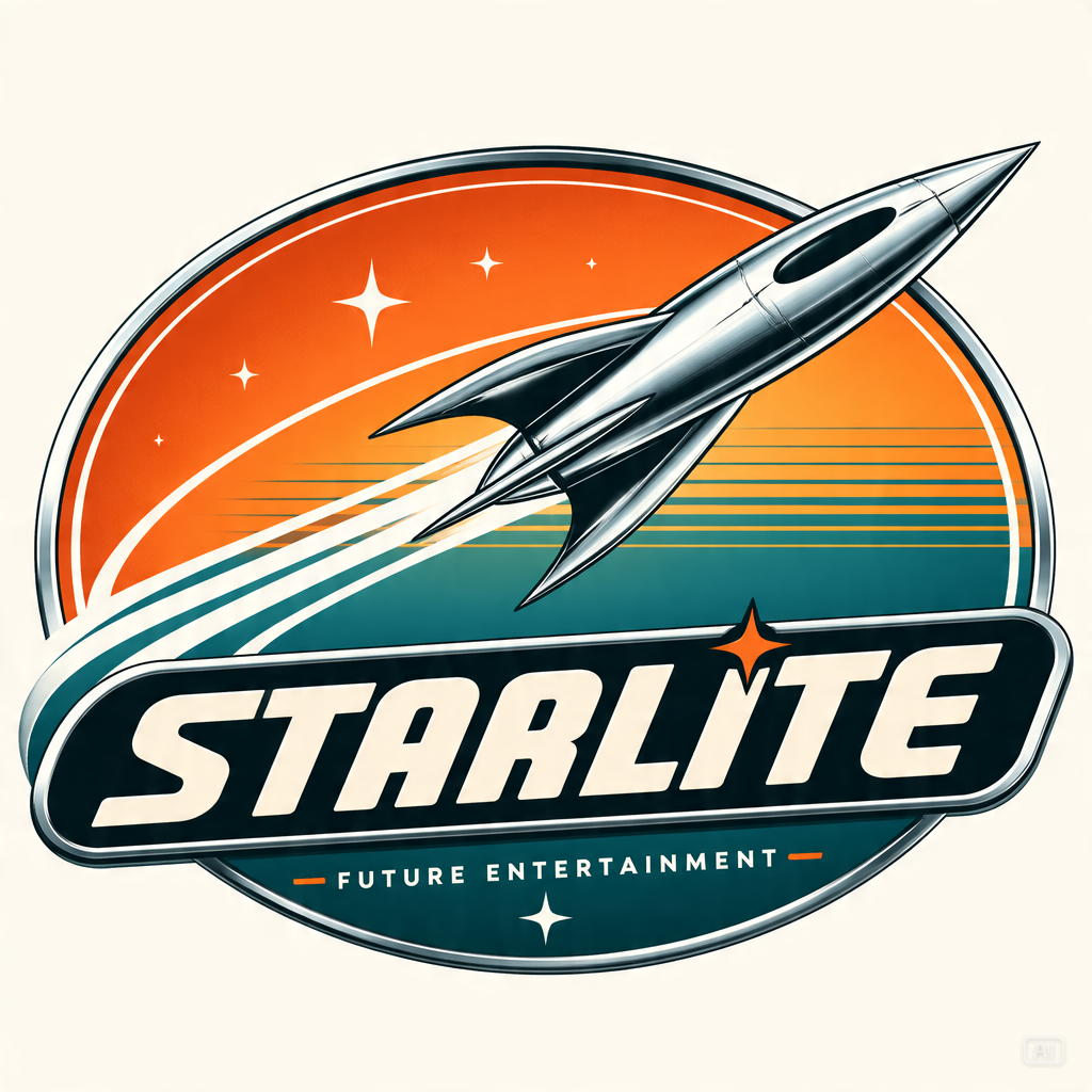 Retro-futurism style logo generated by Pippit