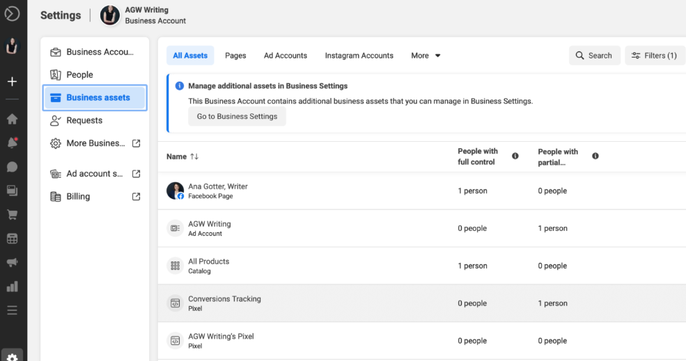 Configurer Meta Business Suite