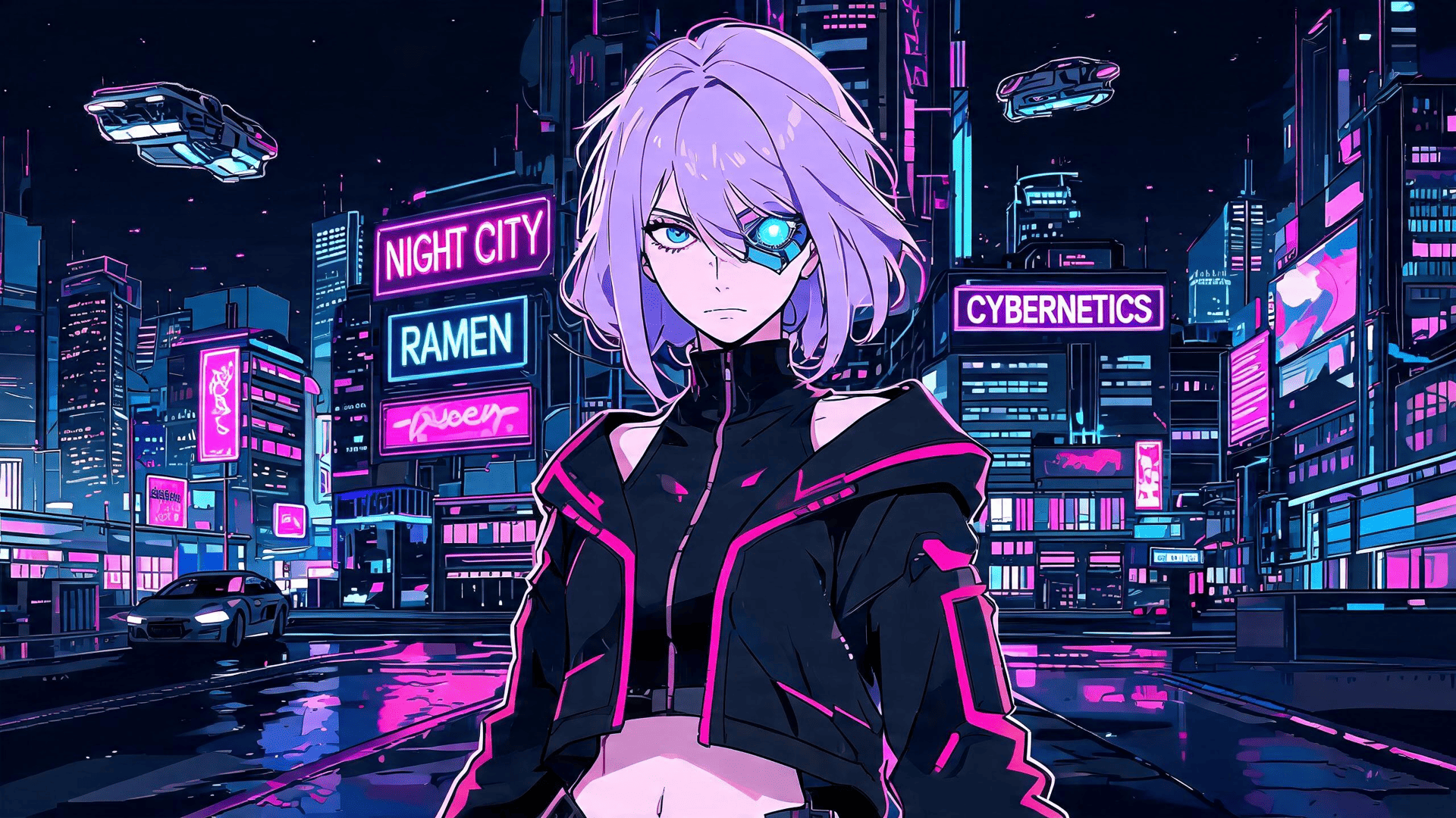 Cyberpunk Edgerunners anime style