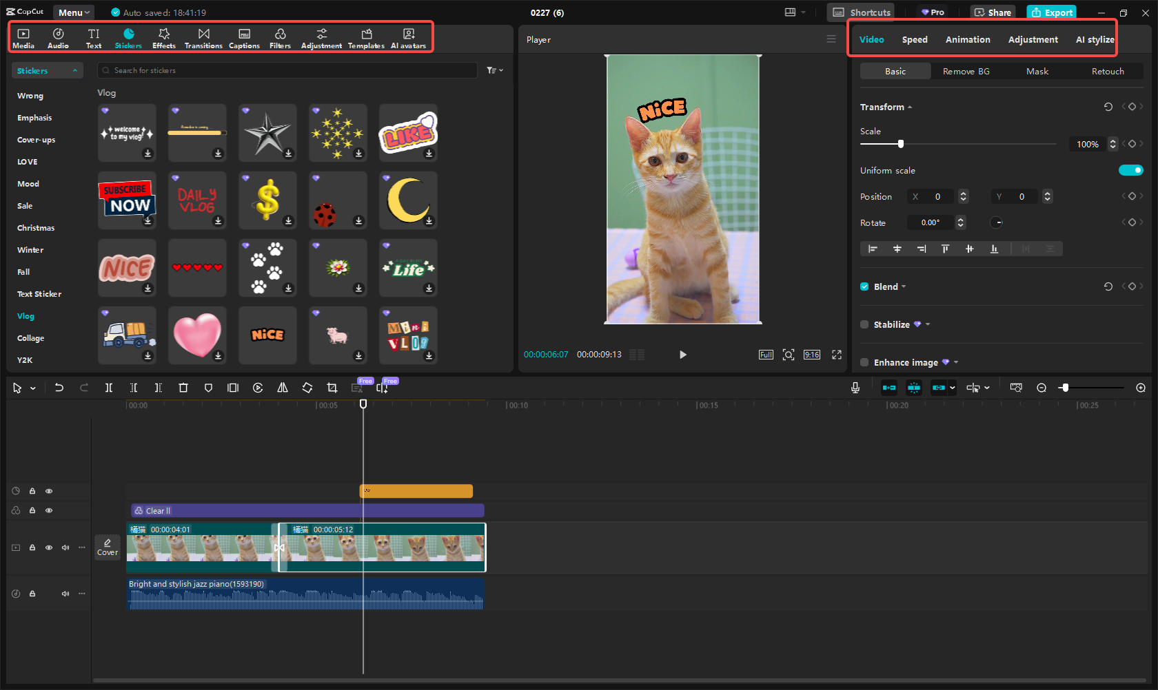 ตัดต่อวิดีโอ TikTok ในCapCut