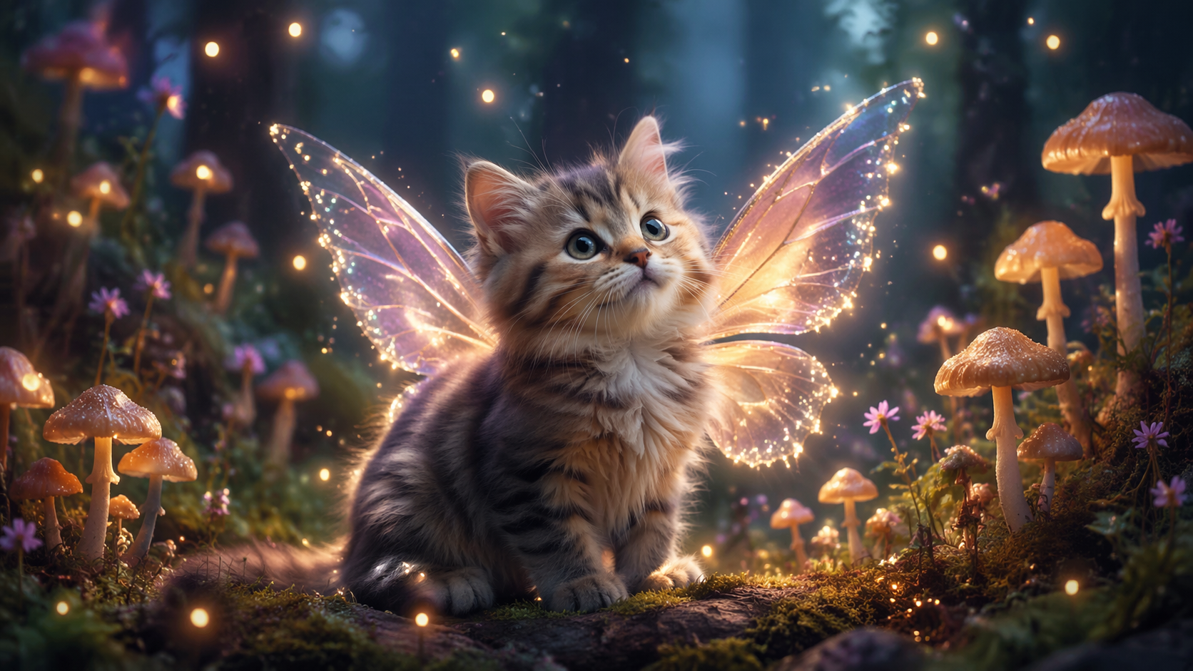 Dreamina add fairy wings to photo prompt example 3: Soft Sparkle Wing Edit
