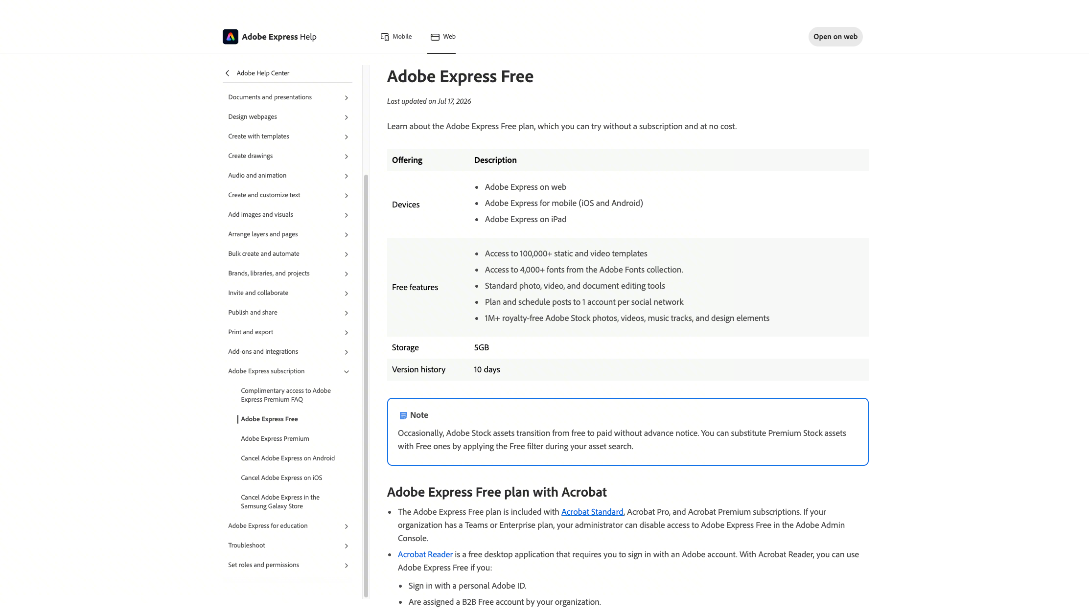 3. Adobe Express: terbaik untuk pengeditan cepat bermerek dan media gratis