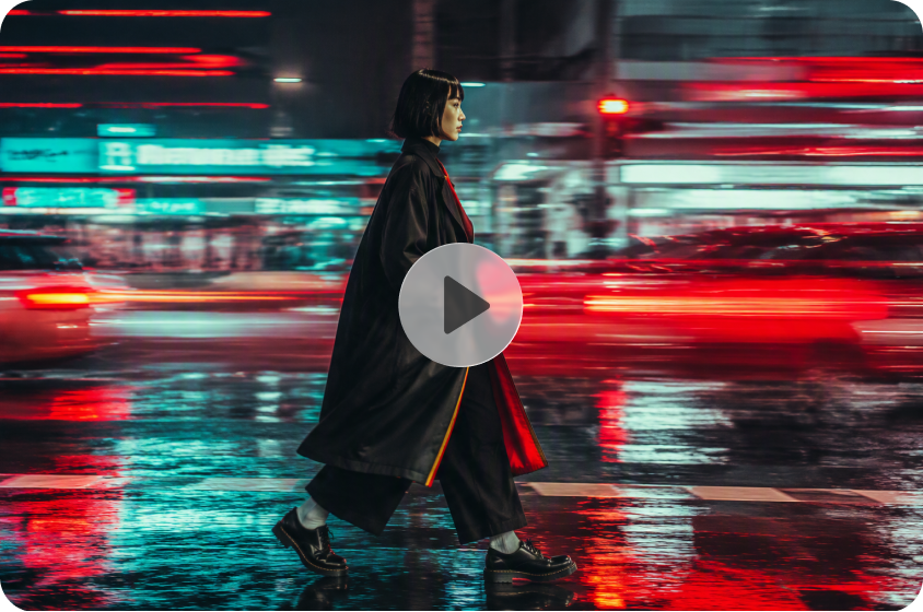 Aceleración instantánea de velocidad de movimiento de video AI