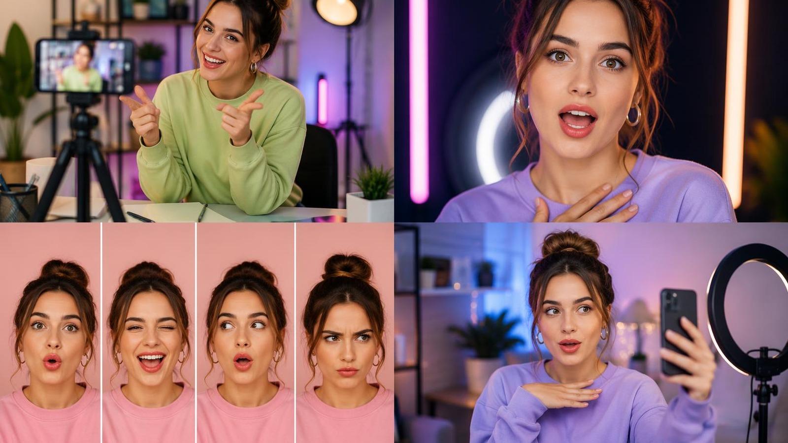 social media lip sync generator template cover