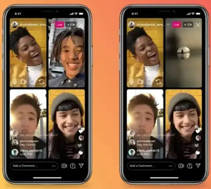 Beispiel für einen Instagram-Live-Stream