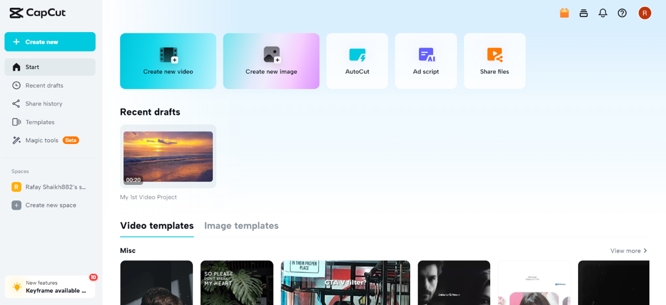 Upload your video 