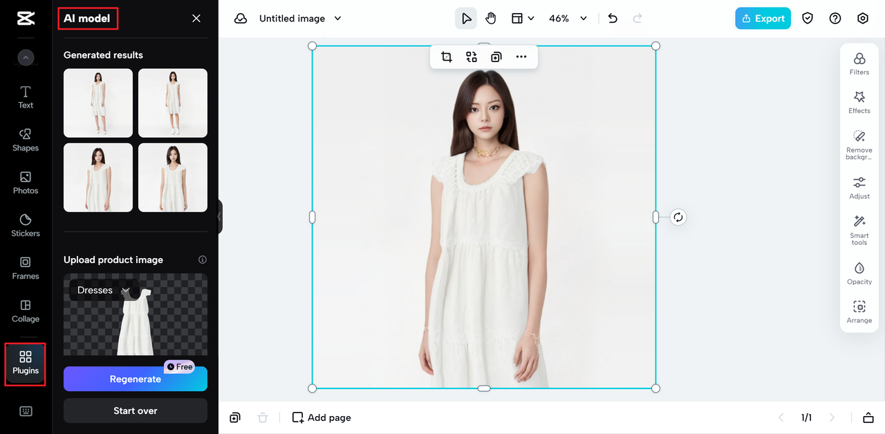 AI-bilder som illustrerar modellens livscykelbilder och produktmodeller