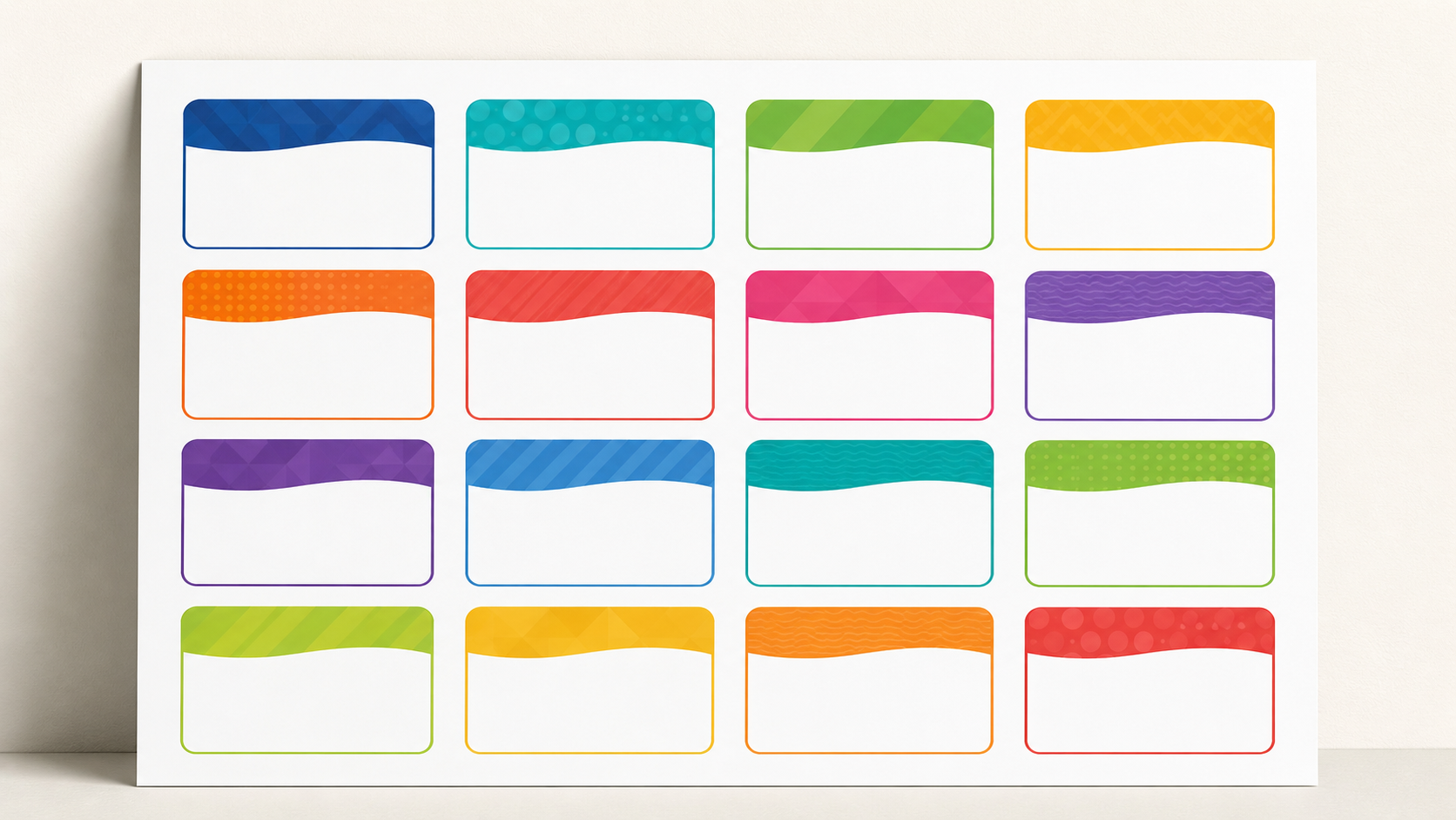 Free Printable Name Tags example created for Dreamina