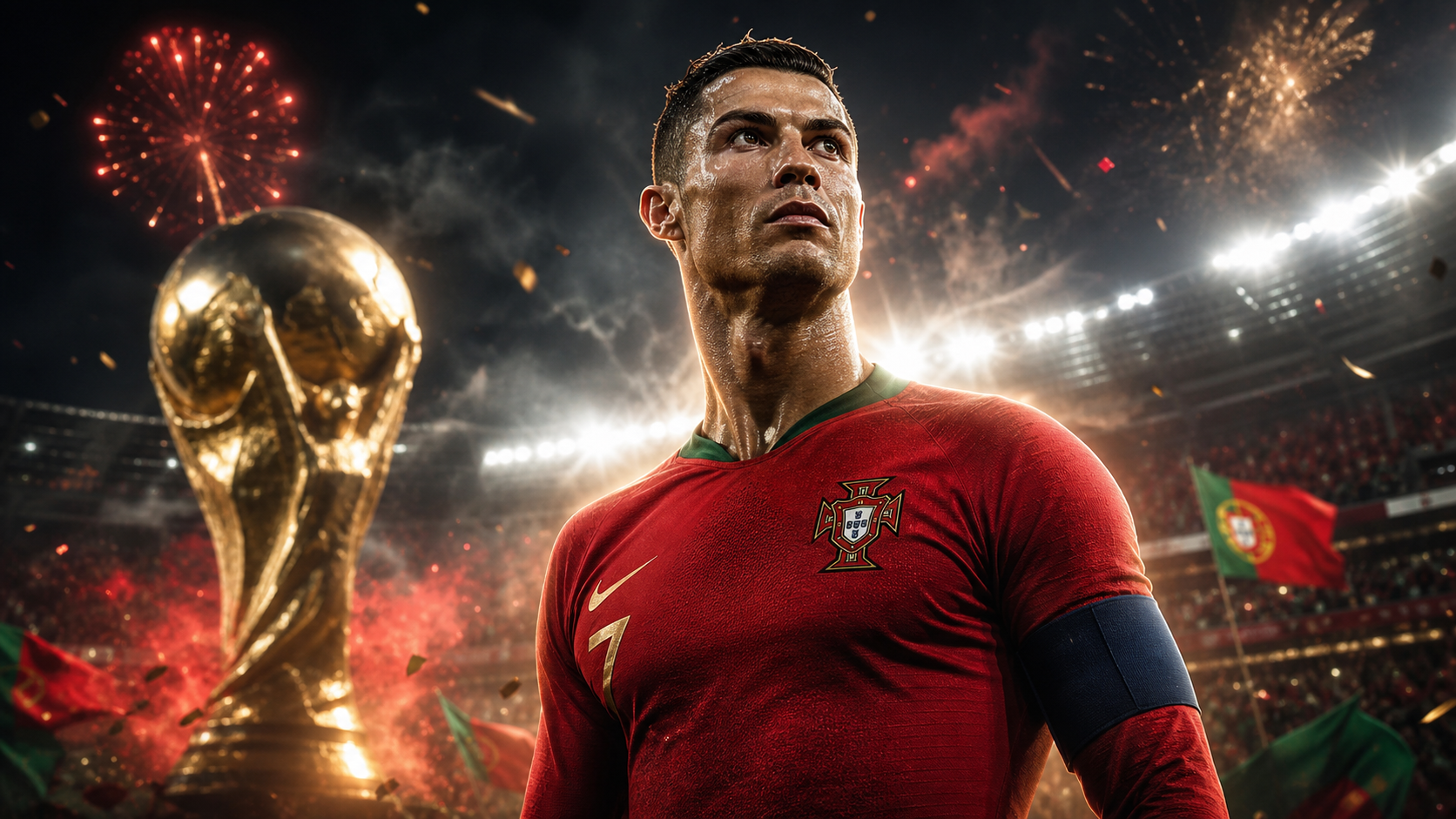 Cristiano Ronaldo World Cup Poster Prompts hero