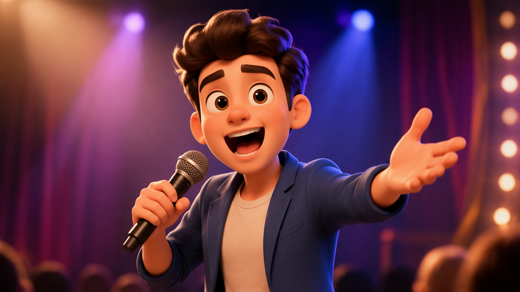 cartoon character lip sync 16:9 Dreamina AI video hero image