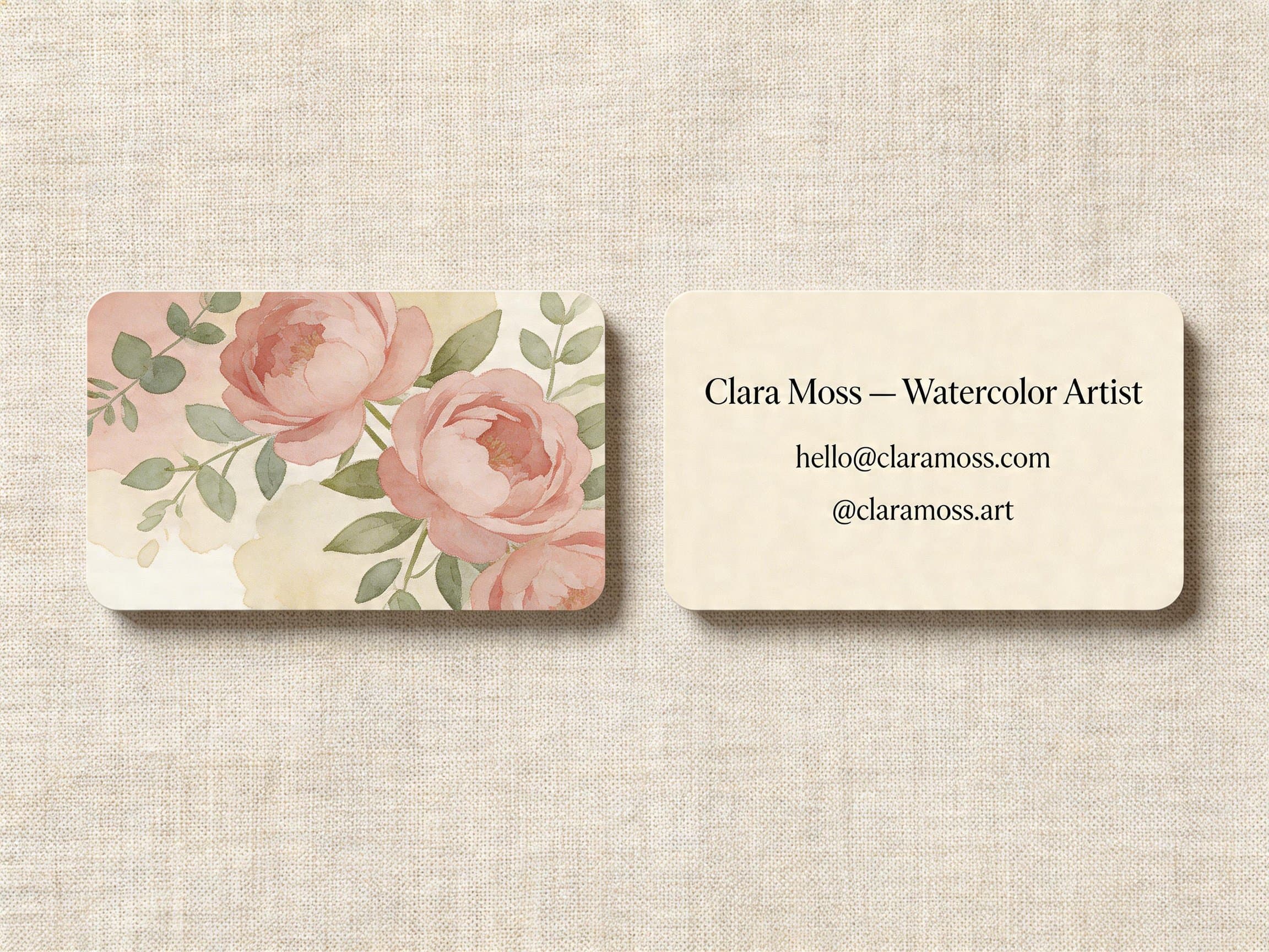 watercolor fine art card