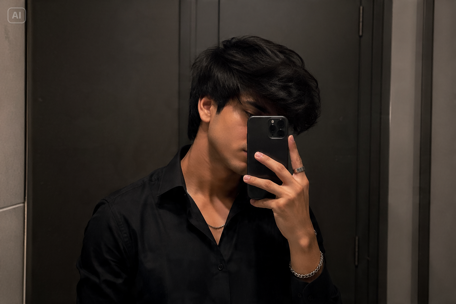 mirror selfie boy