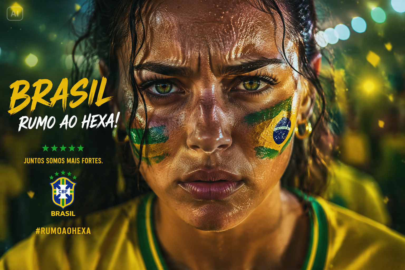 Cinematic Brazil Celebration Fan Poster benefits