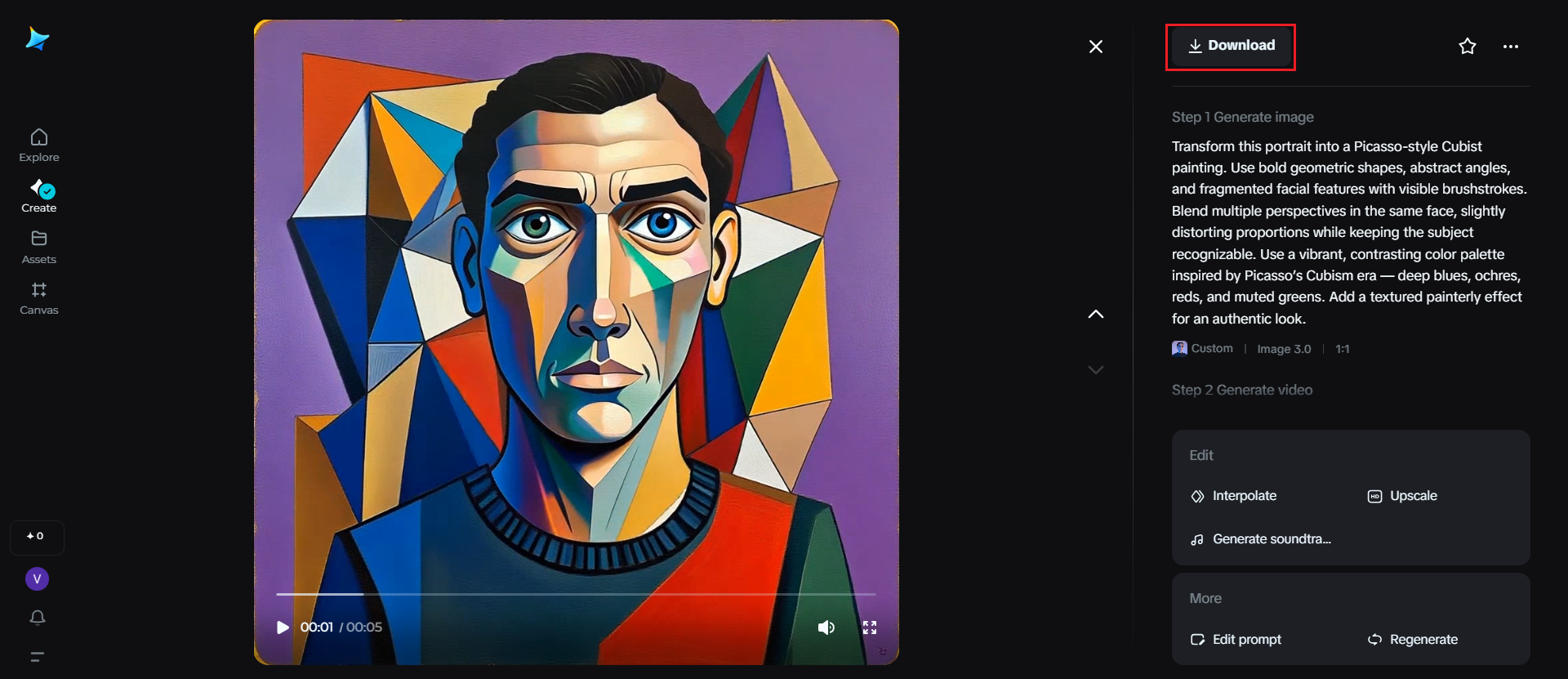 Trình tạo AI Picasso