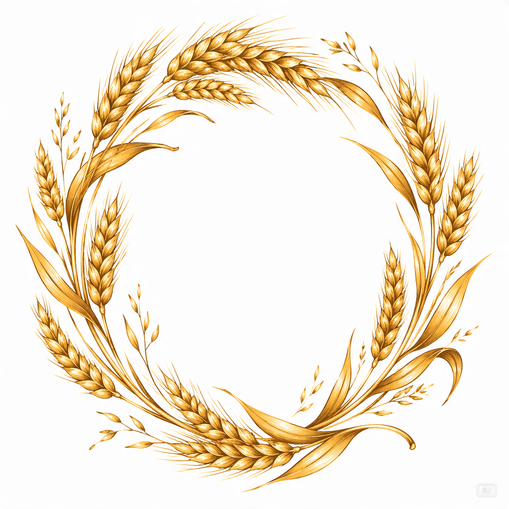 Wheat stalk logo illustration generated by Pippit