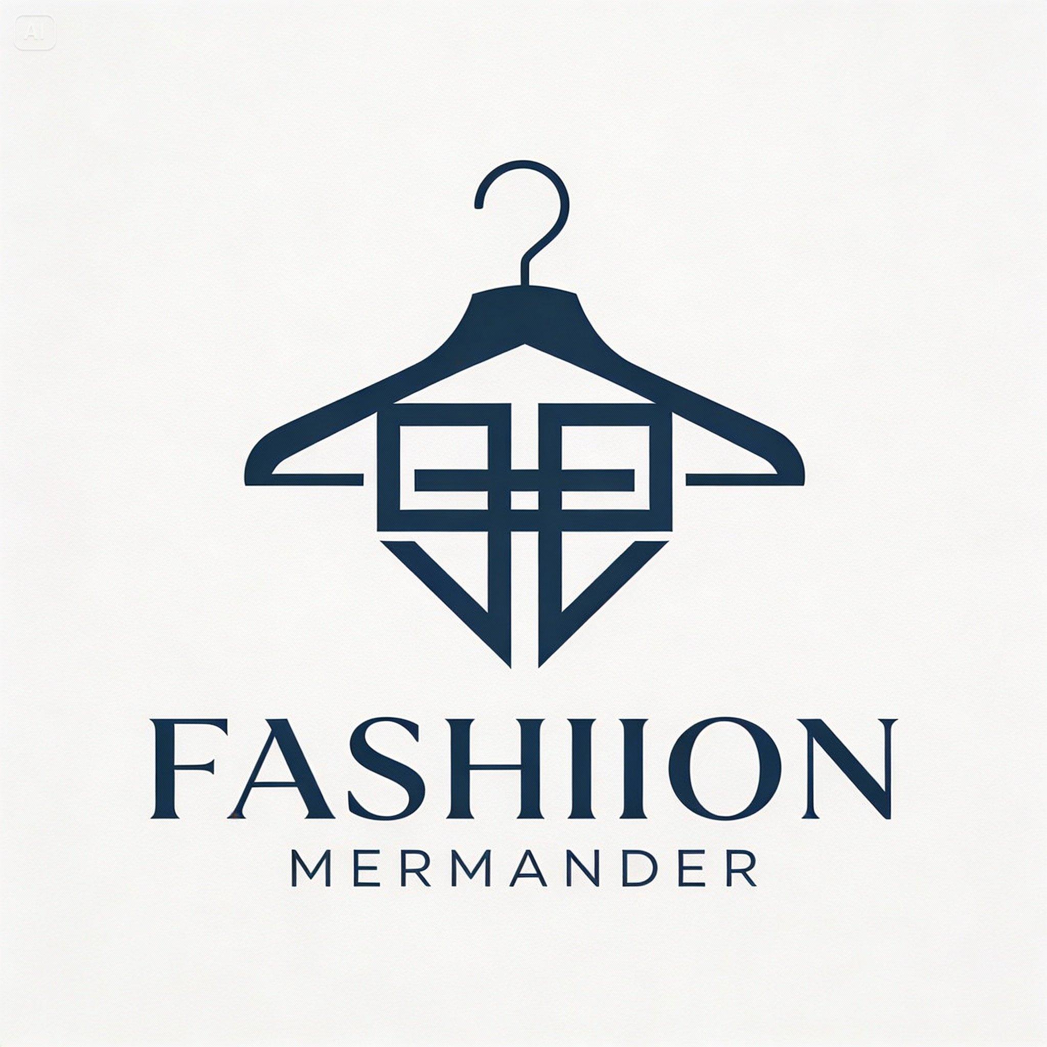 Logotipo de merchandising de moda moderna