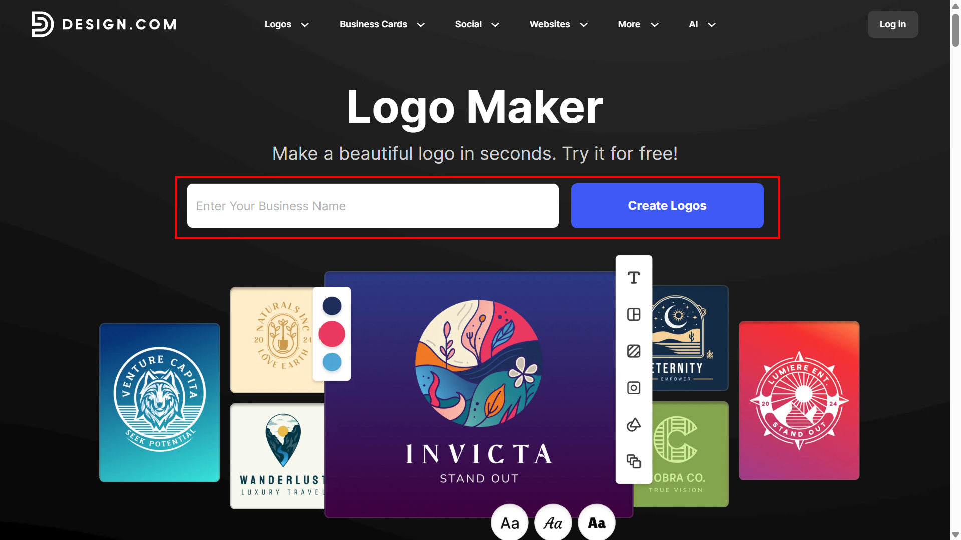 Siirtyminen Designiin ja logosi aloittaminen