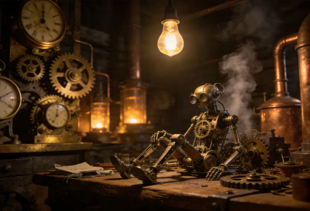 Fråga efter en grov steampunk-verkstad