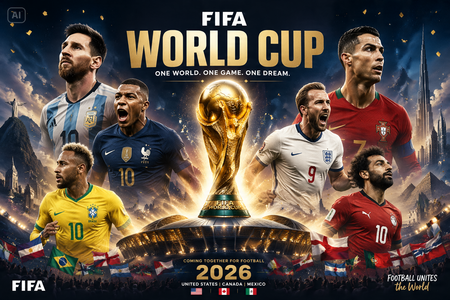 Fifa-Weltmeisterschaft ai-Poster
